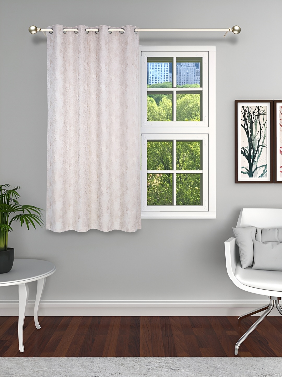 

THE CONVERSION Beige Room Darkening Window Curtain