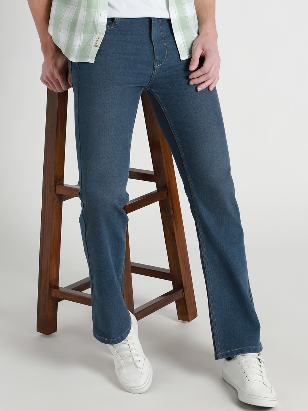 

Dennis Lingo Men Bootcut Stretchable Jeans, Blue