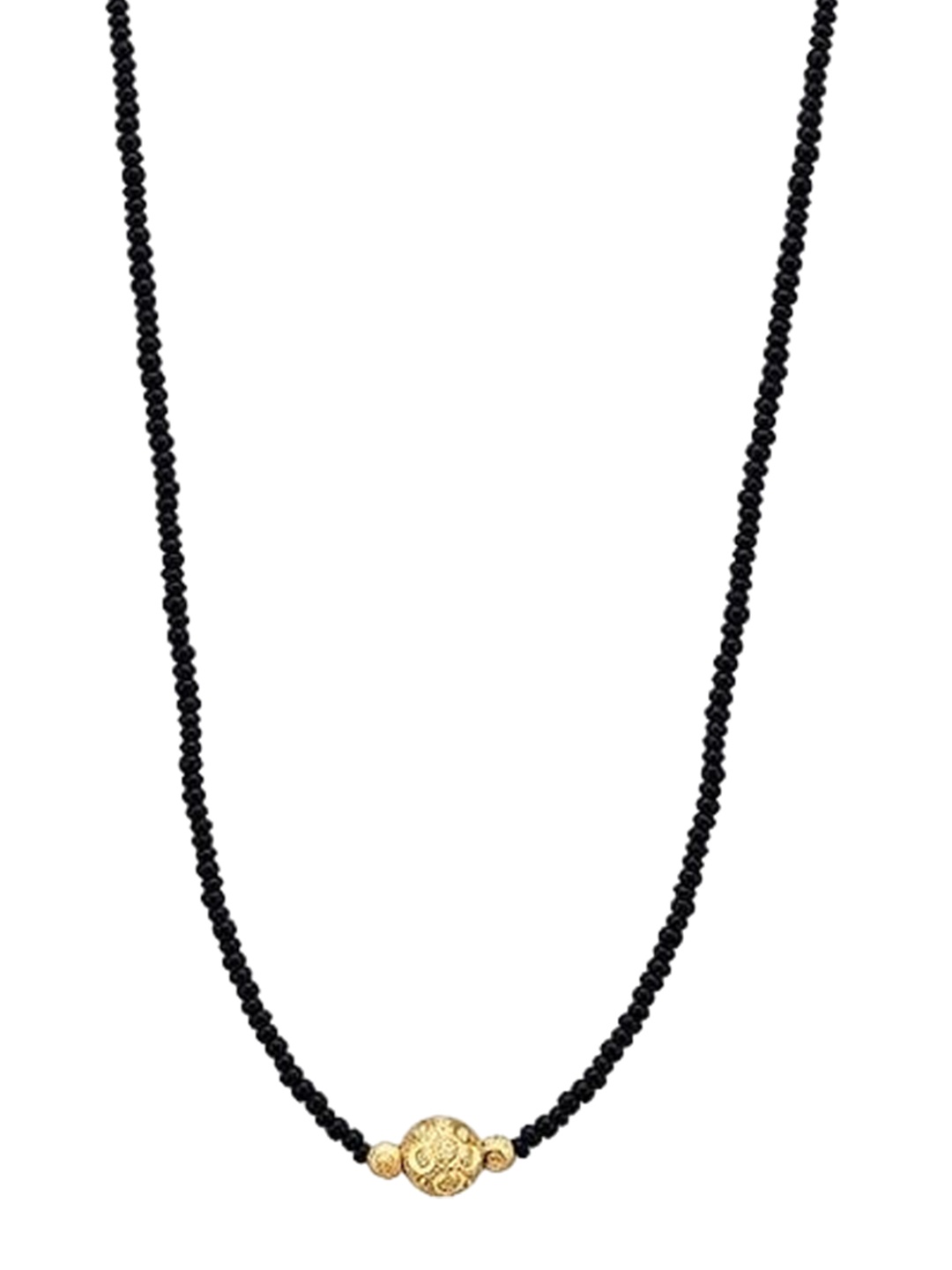 

Vighnaharta Gold-Plated Artificial Beads-Beaded Mangalsutra
