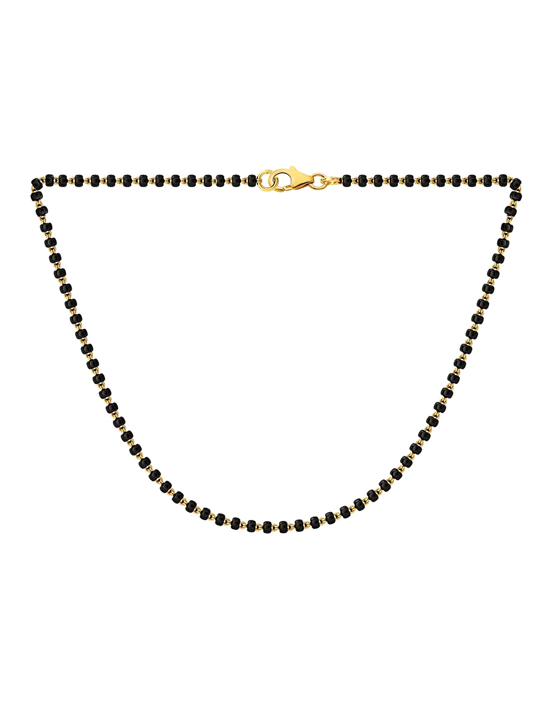 

Vighnaharta Gold-Plated Artificial Stones Studded Mangalsutra