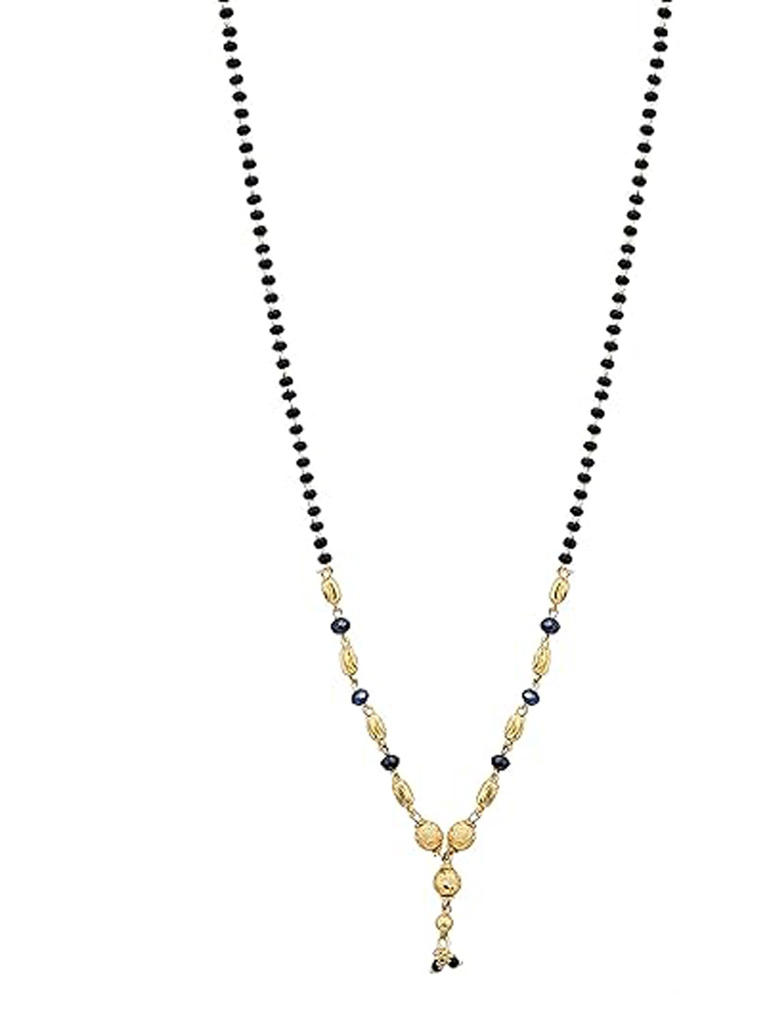 

Vighnaharta Gold-Plated Artificial Beads-Beaded Mangalsutra