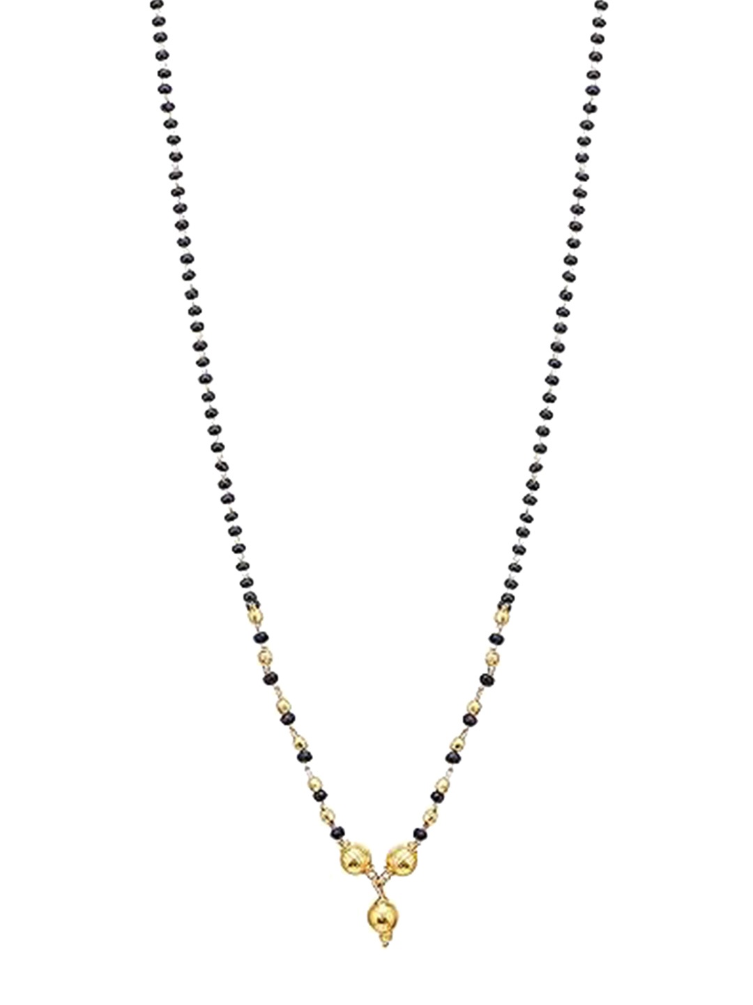 

Vighnaharta Gold-Plated Stones Mangalsutra