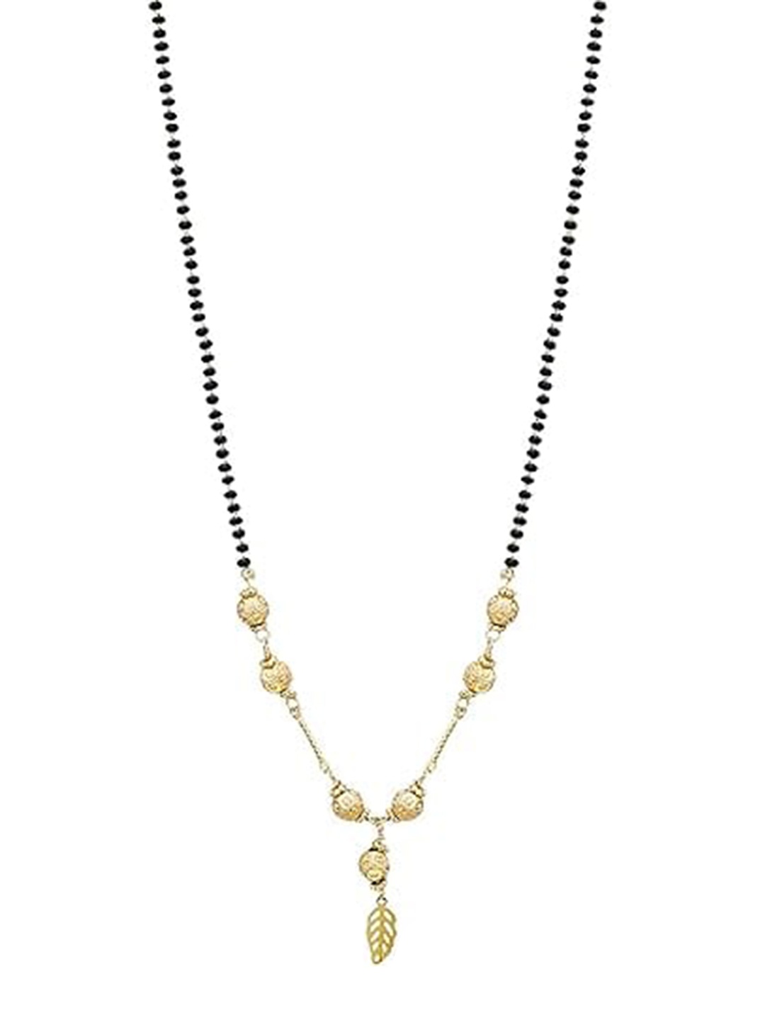 

Vighnaharta Gold-Plated Stones Mangalsutra