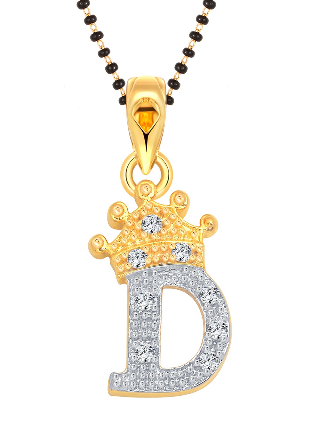 

Vighnaharta Gold-Plated Artificial Stones Mangalsutra