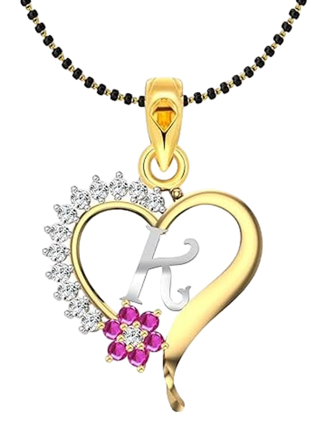 

Vighnaharta Gold-Plated Stones Mangalsutra