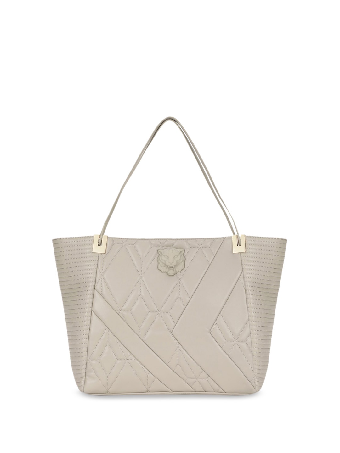 

Just Cavalli Quilted Structured Shoulder Bag with Quilted, Grey