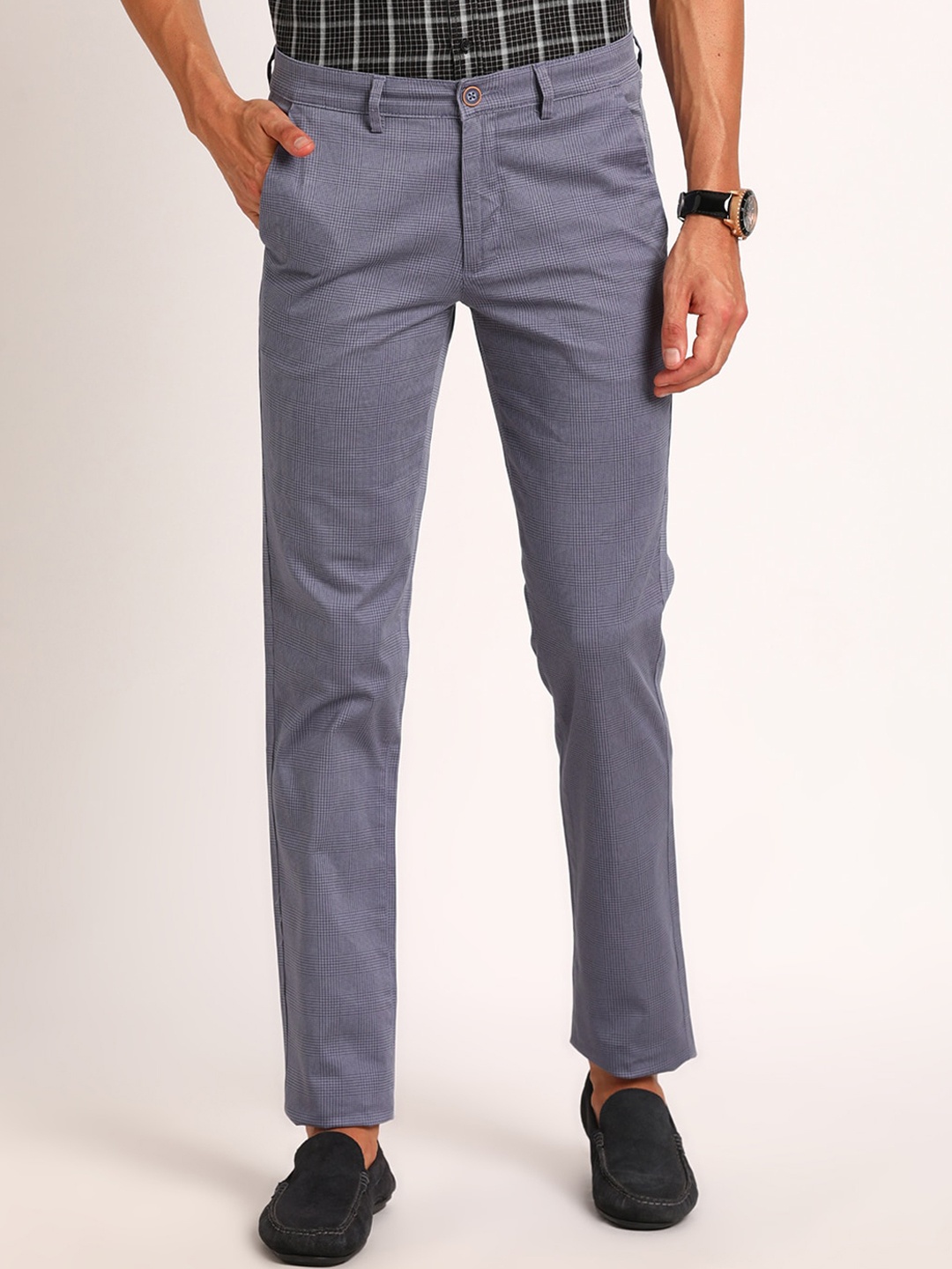 

Turtle Men Relaxed Skinny Fit Chinos Trouser, Grey