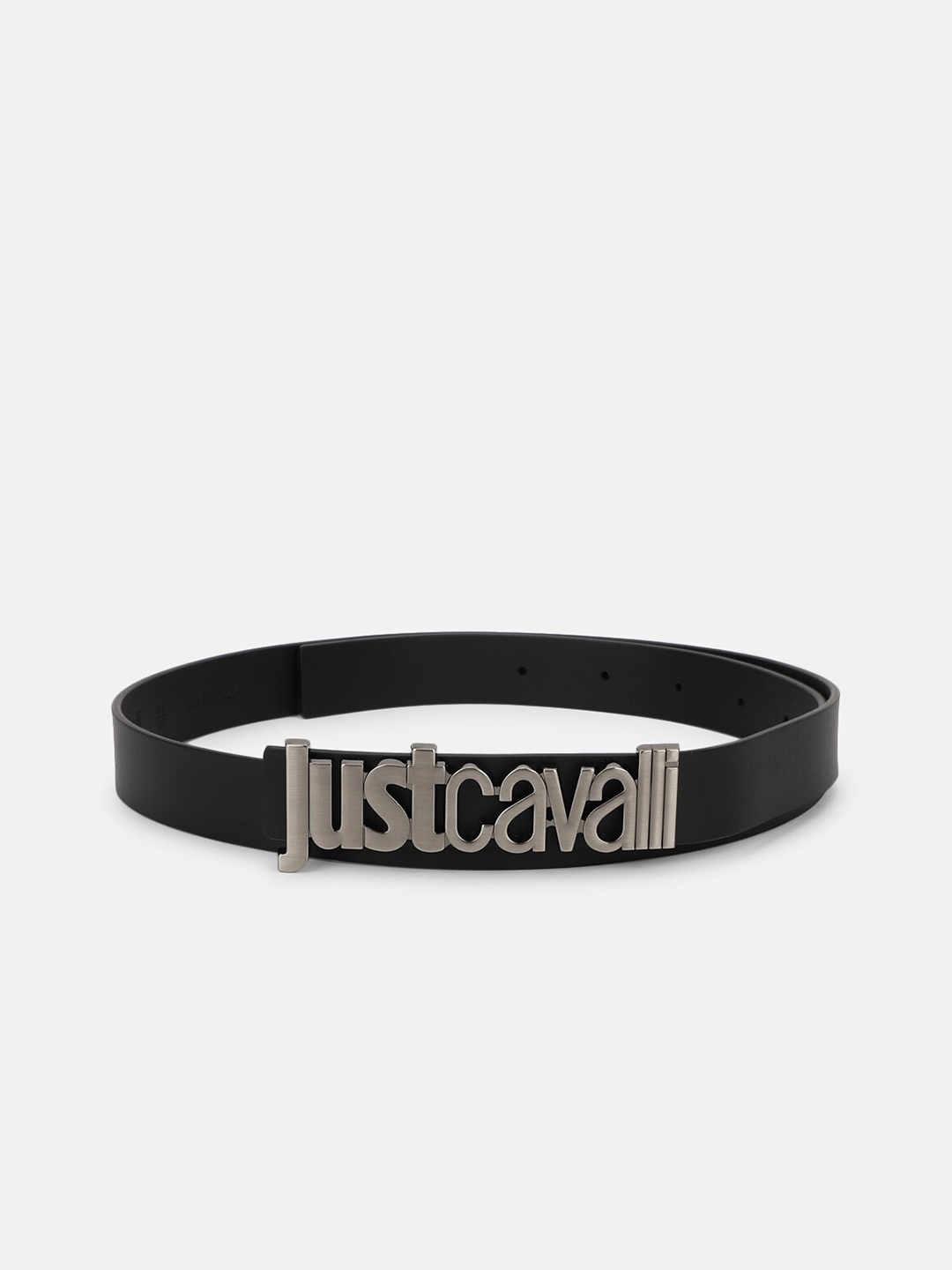 

Just Cavalli Men Textured Leather Belt, Black