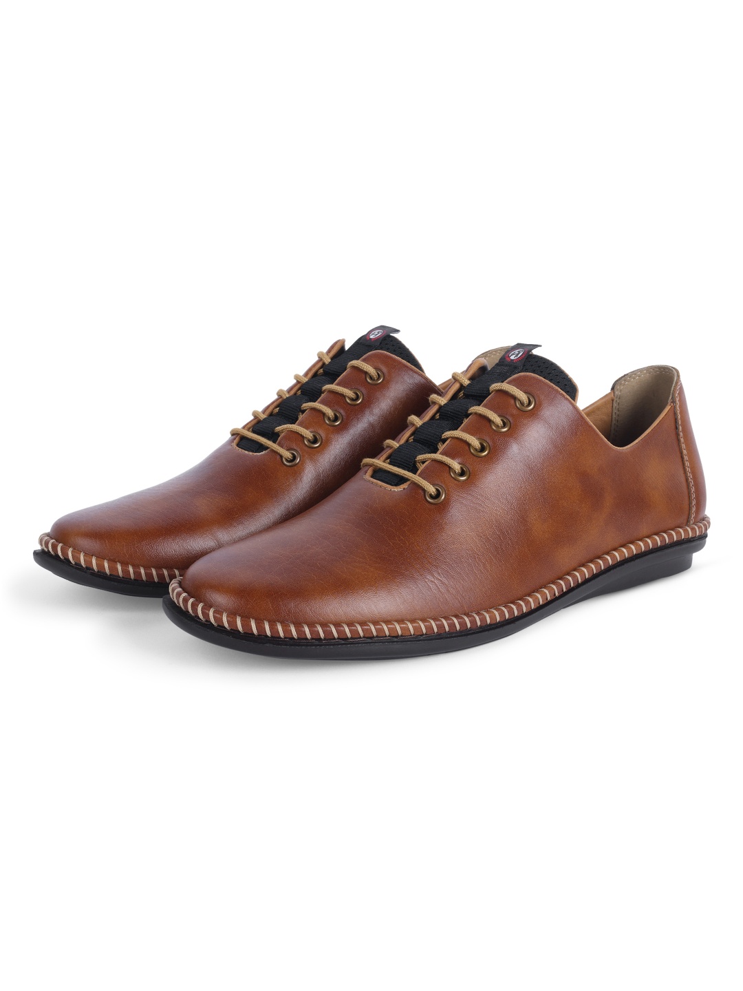 

Big Boon Men Textured Lightweight Derbys, Camel brown