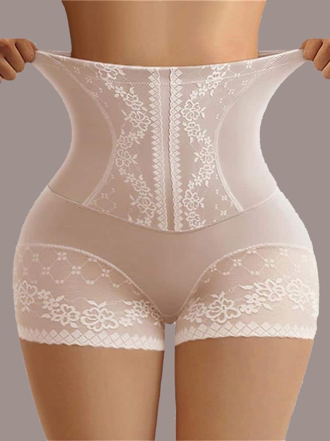 

CareDone Self Design Tummy & Thigh Shapewear, Cream