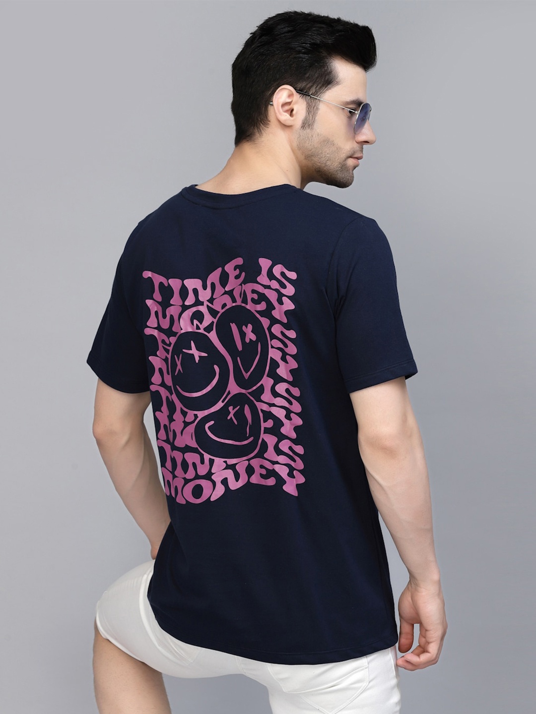 

Rigo Jersey Oversized T Shirt, Navy blue