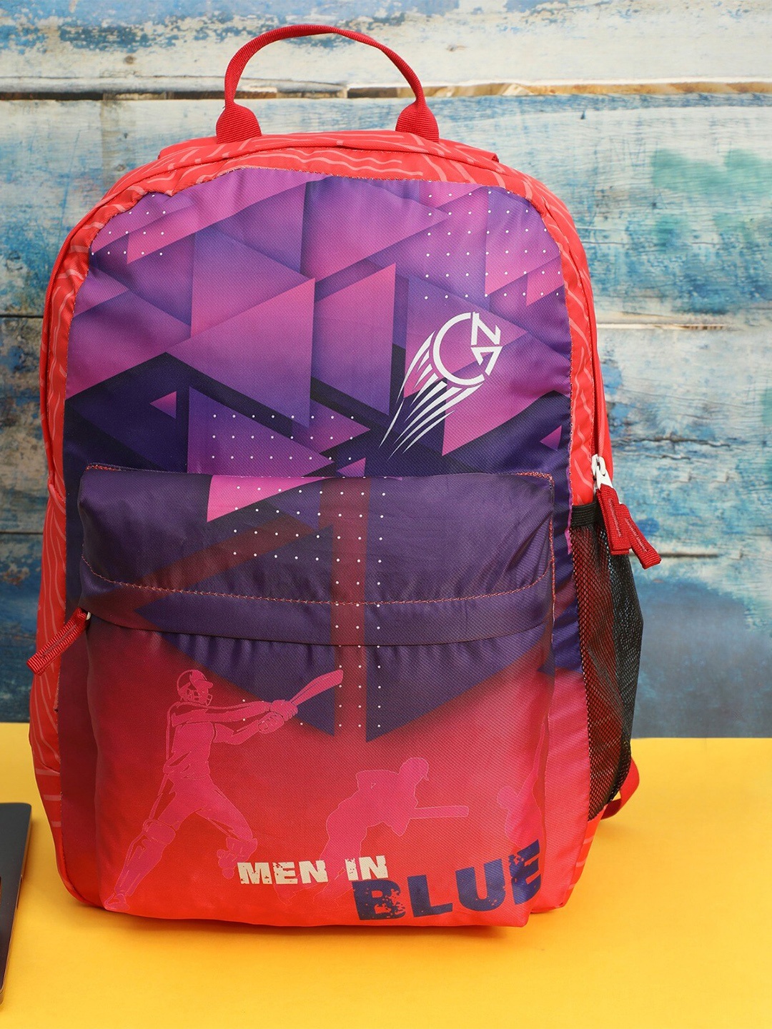 

CHEVIN Unisex Printed Backpack Laptop Up To 15 Inch, Red