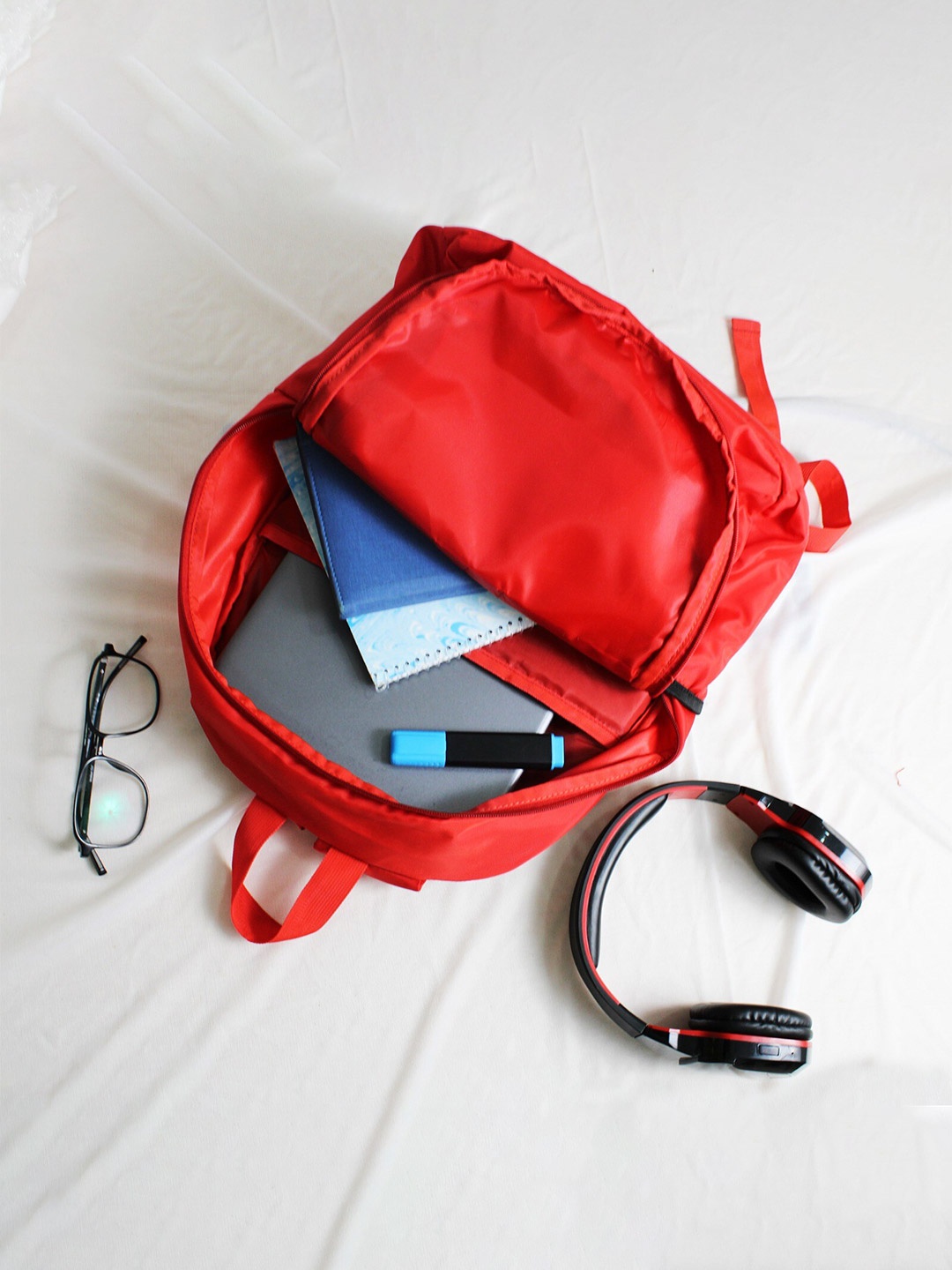 

CHEVIN Unisex Printed Backpack Laptop Up To 15 Inch, Red