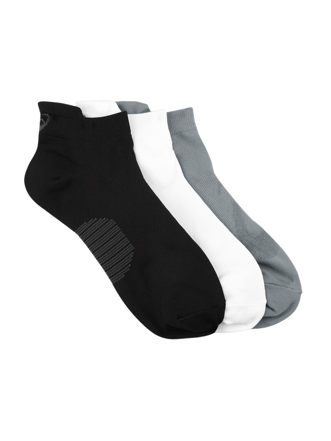 

ASICS Pack of 3 Running Ankle Socks, Black