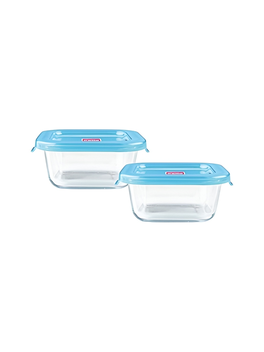 

Cello Transparent & Blue 2 Pieces Glass Food Container 520 ml