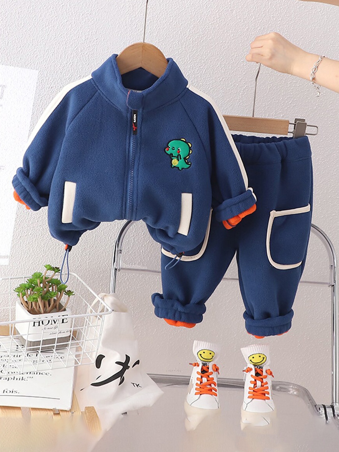 

INCLUD Boys Hooded T-shirt With Trousers, Blue