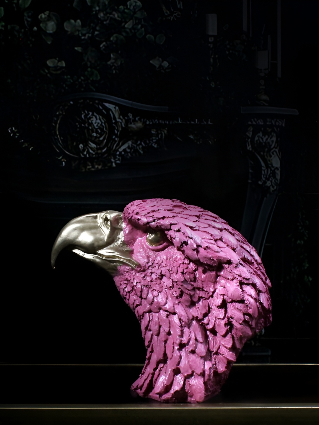 

THE WHITE INK DECOR Pink Figurine Showpiece