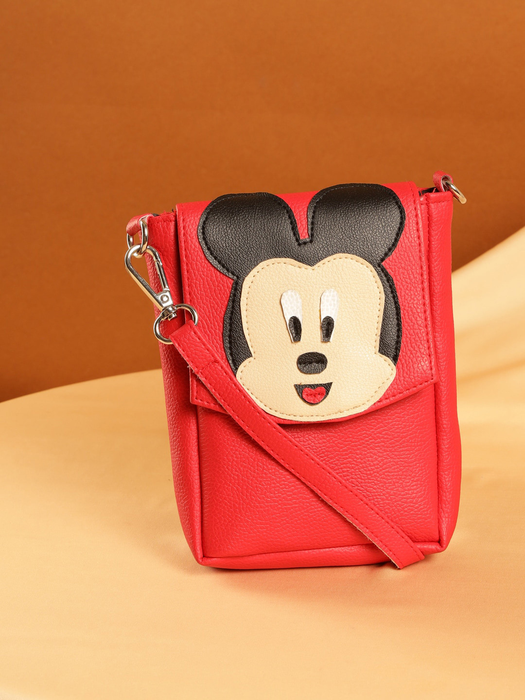 

DEEBACO Graphic Printed Structured Sling Bag, Red