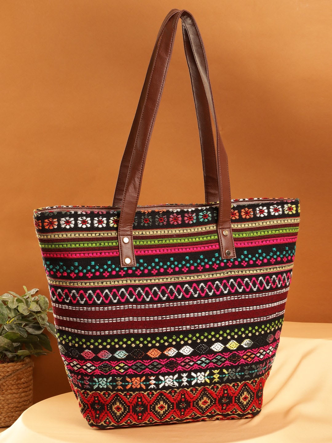 

DEEBACO Shopper Shoulder Bag, Brown