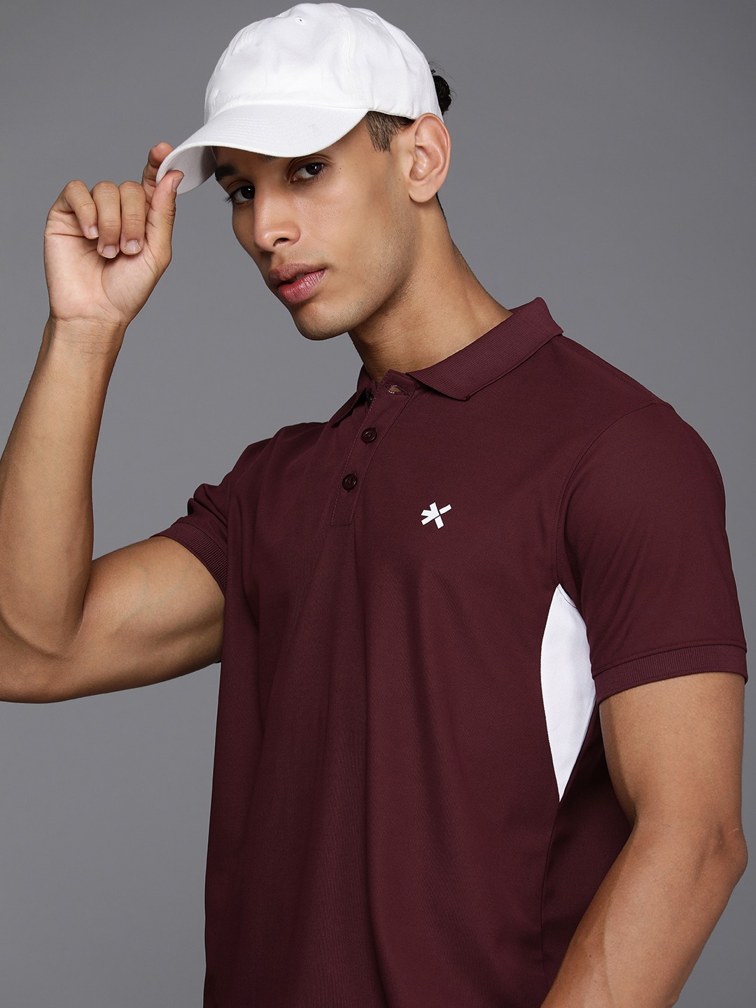 

HRX by Hrithik Roshan Men Polo Collar T-shirt, Maroon