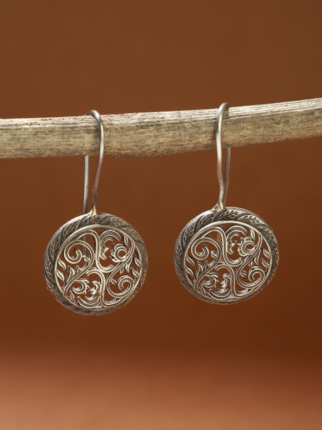 

Fabindia Contemporary Drop Earrings, Silver