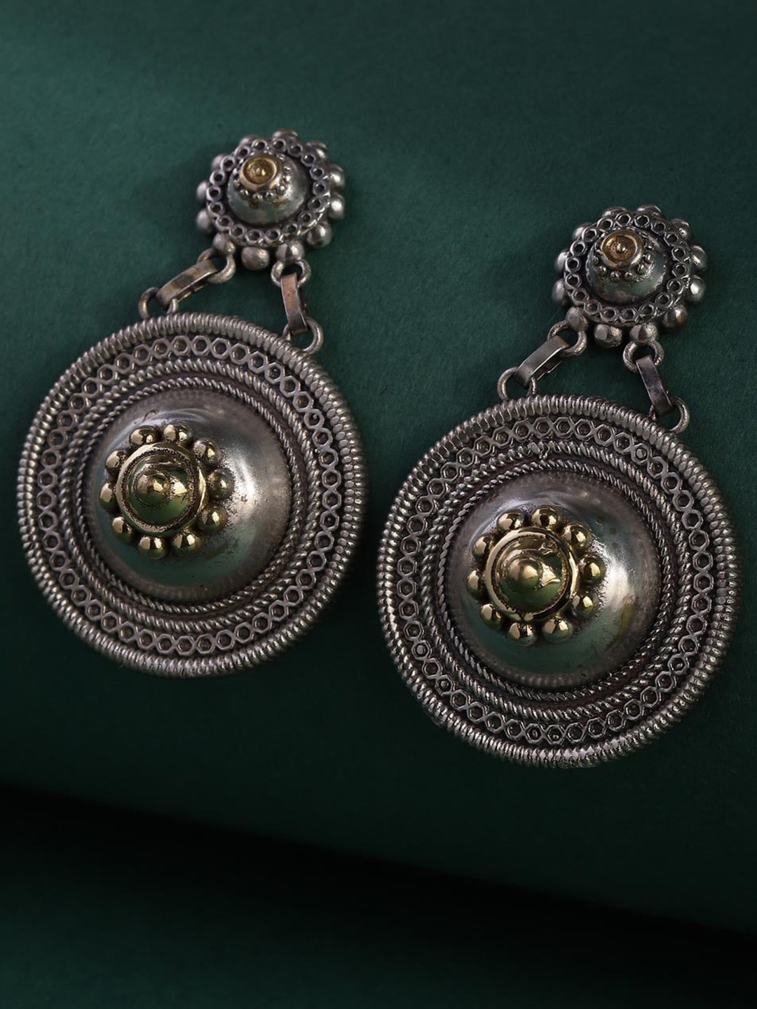 

Fabindia Oxidised Drop Earrings, Silver