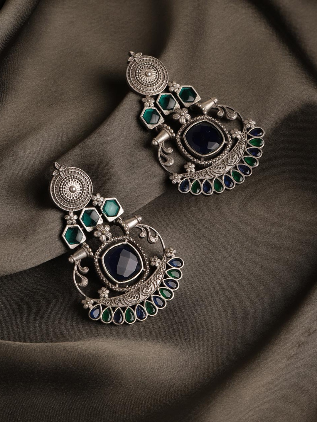 

Fabindia Contemporary Drop Earrings, Silver