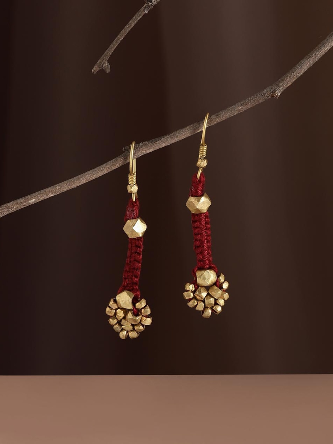 

Fabindia Contemporary Drop Earrings, Gold