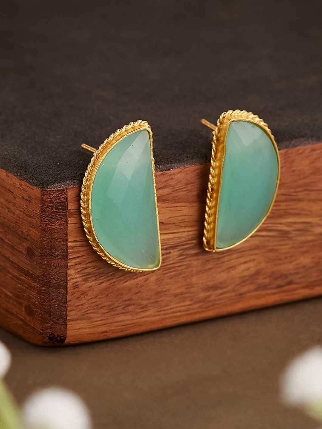 

Fabindia Contemporary Stud Earrings, Gold