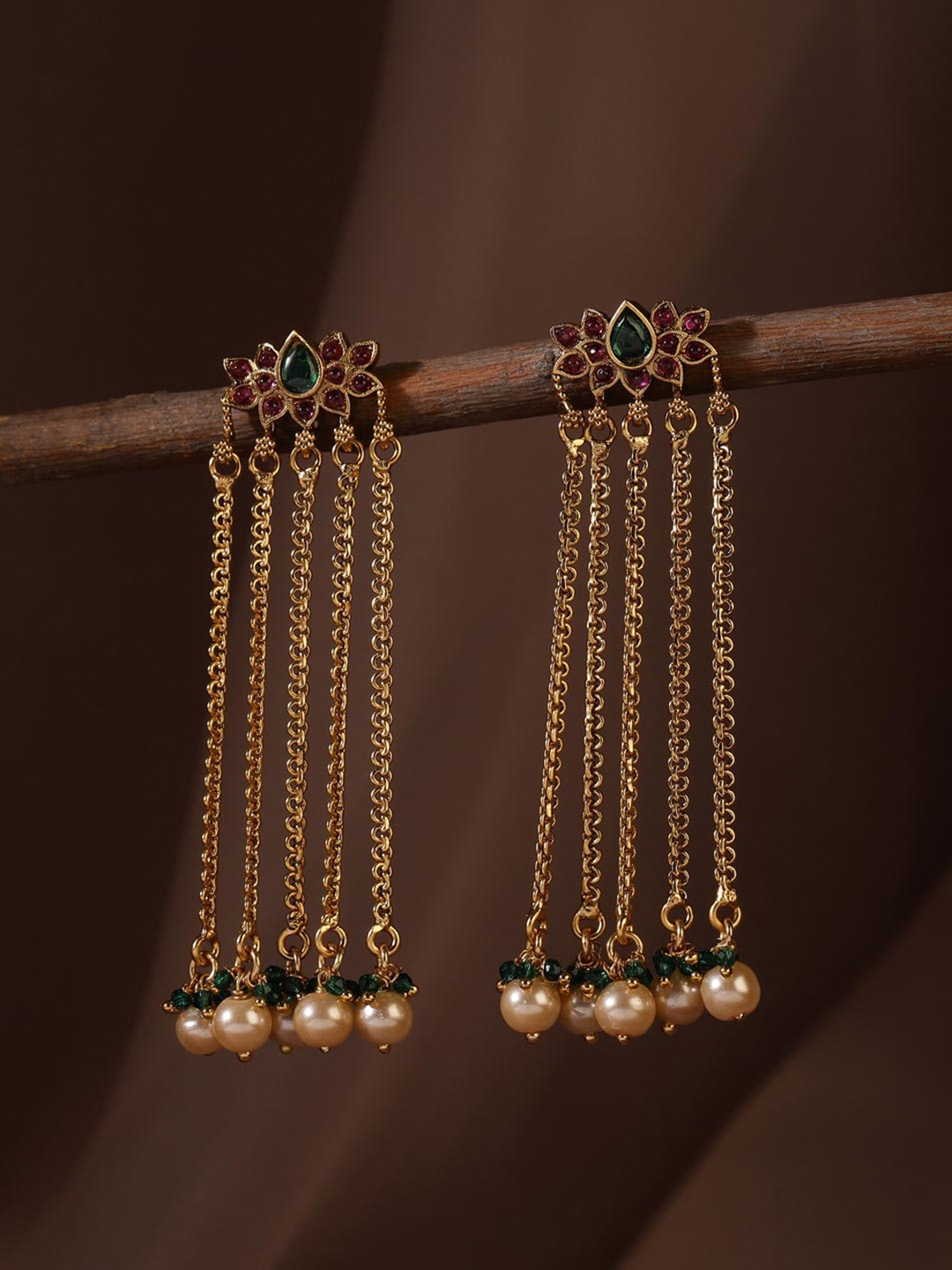 

Fabindia Contemporary Studs Earrings, Gold