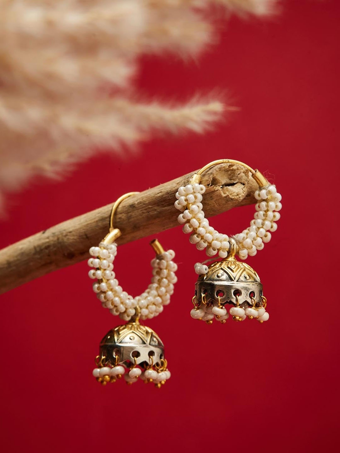 

Fabindia Gold-Plated Contemporary Jhumkas