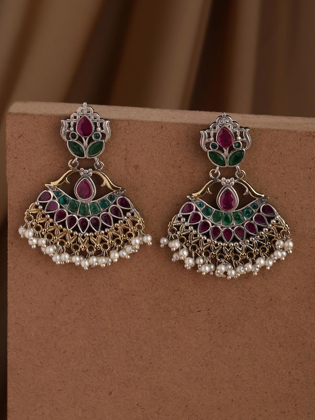

Fabindia Contemporary Chandbalis, Silver