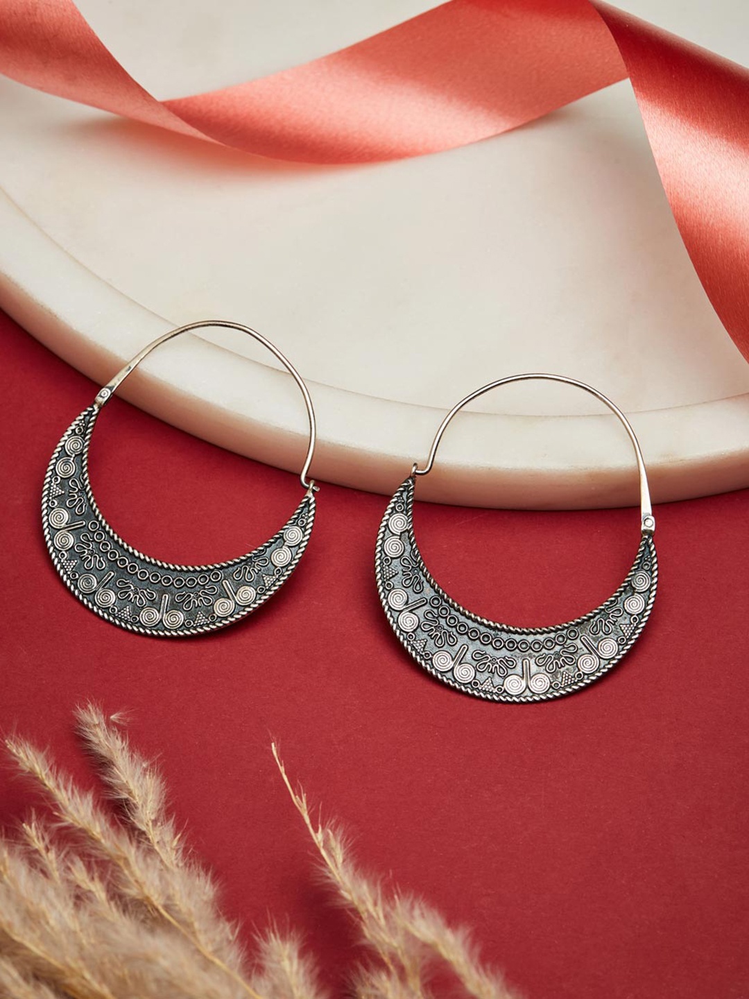 

Fabindia Circular Hoop Earrings, Silver