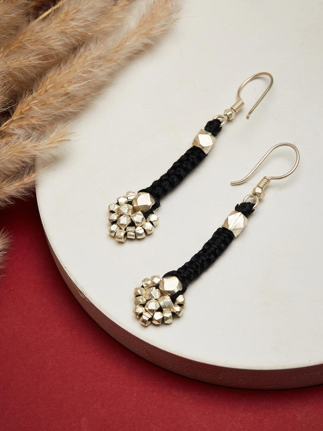 

Fabindia Contemporary Drop Earrings, Silver