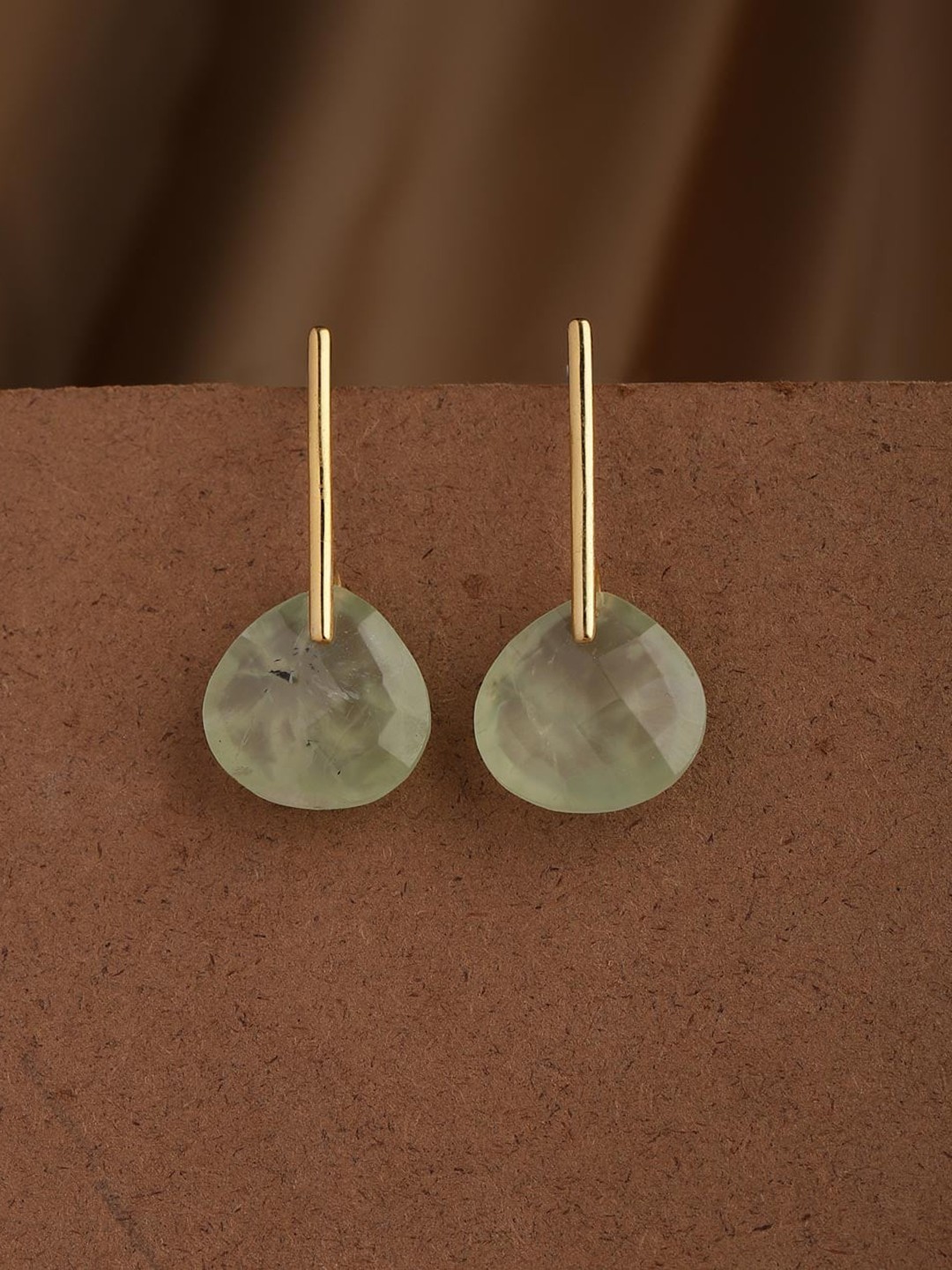 

Fabindia Gold-Plated Silver Contemporary Drop Earrings
