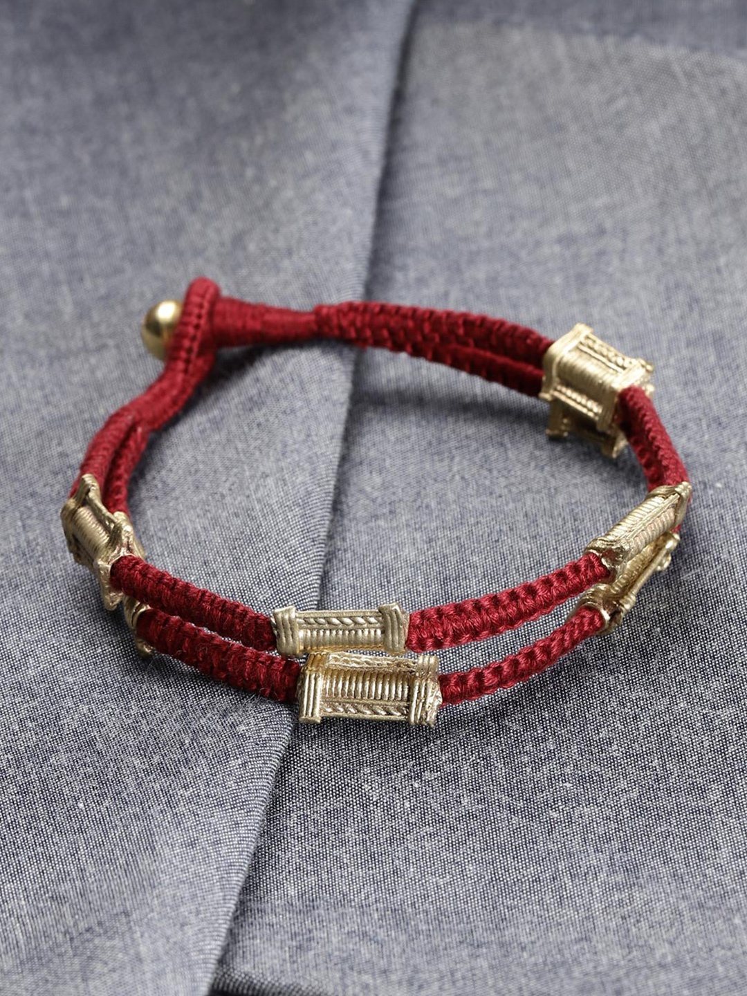 

Fabindia Beaded Anklet, Magenta