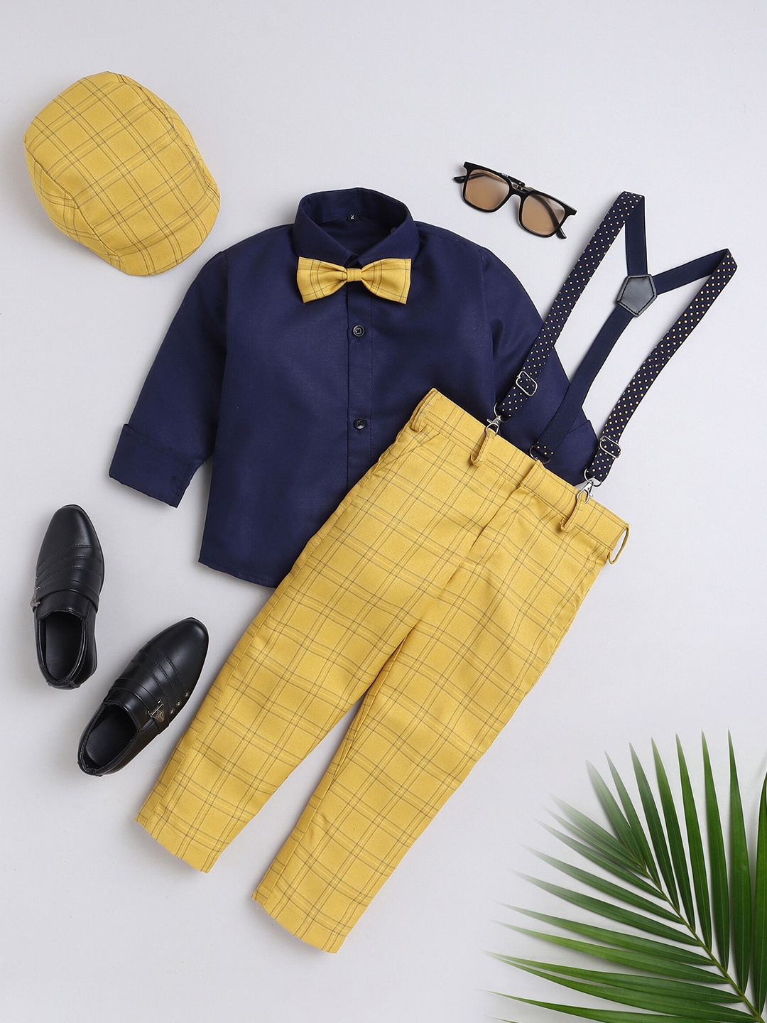 

Jeetethnics Boys Shirt With Trousers, Yellow