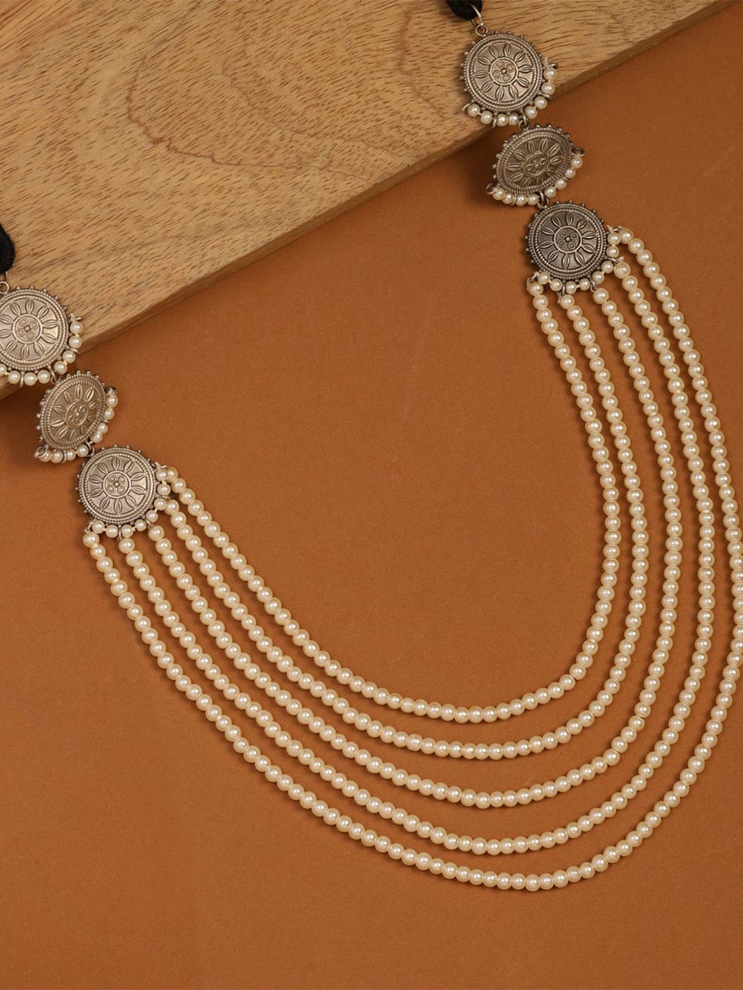 

Fabindia Layered Statement Necklace, Silver