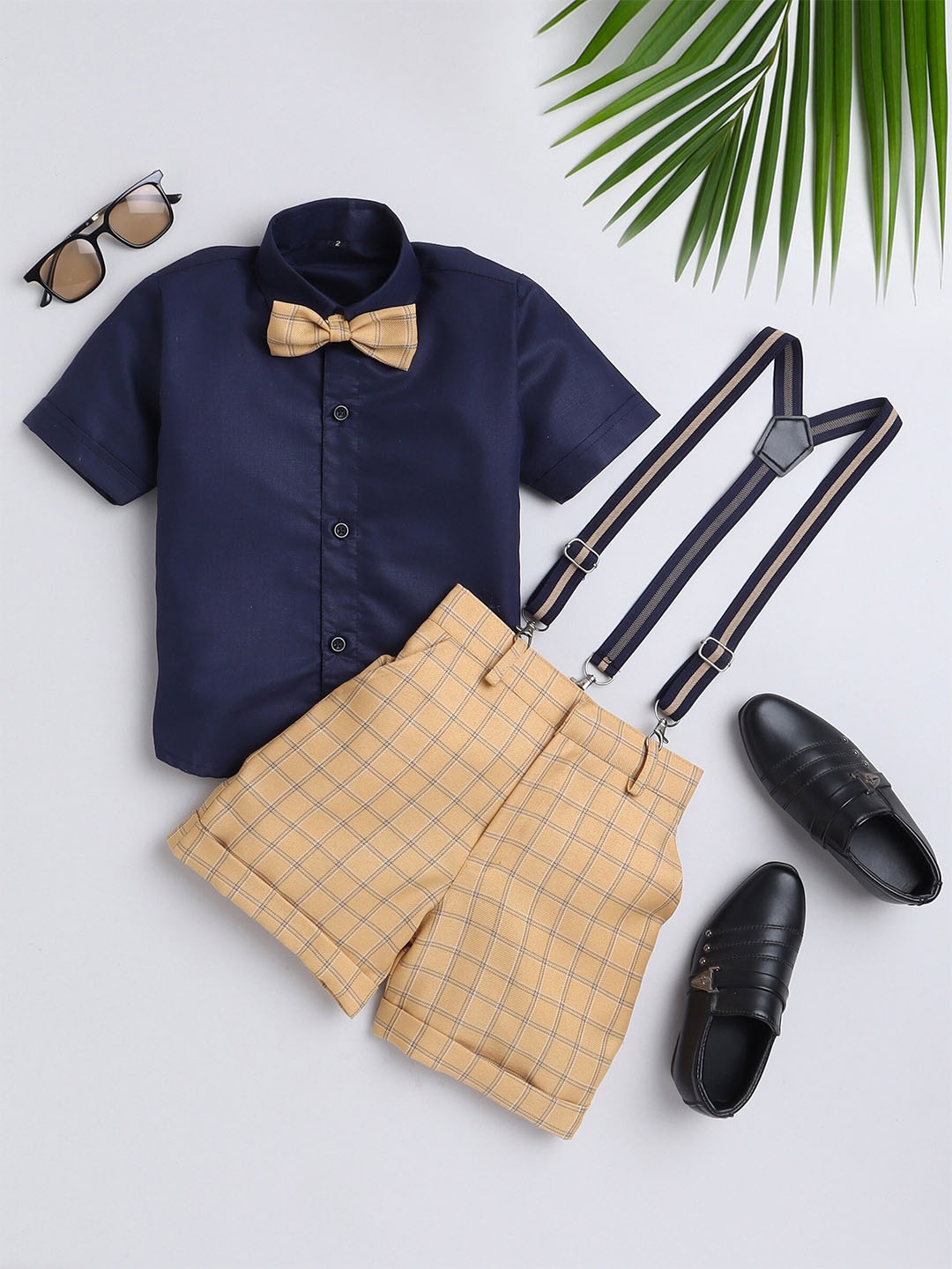 

Jeetethnics Boys Shirt With Shorts, Yellow