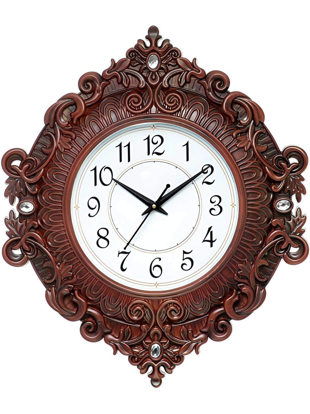 

Attractionz Multicoloured & White Wall Clock, Multi