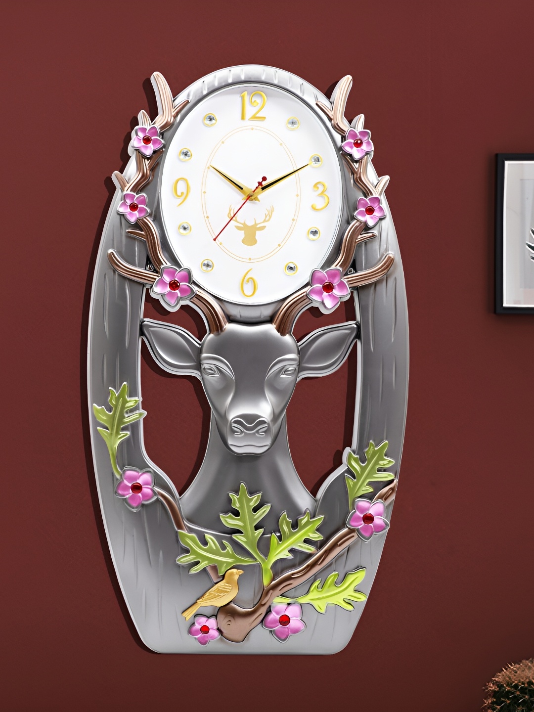 

Attractionz Grey & White Wall Clock