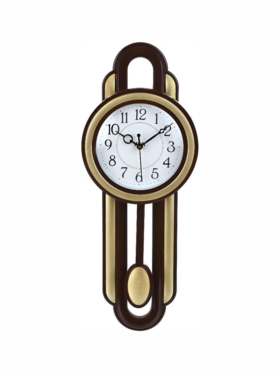 

Attractionz Gold-Toned & White Wall Clock