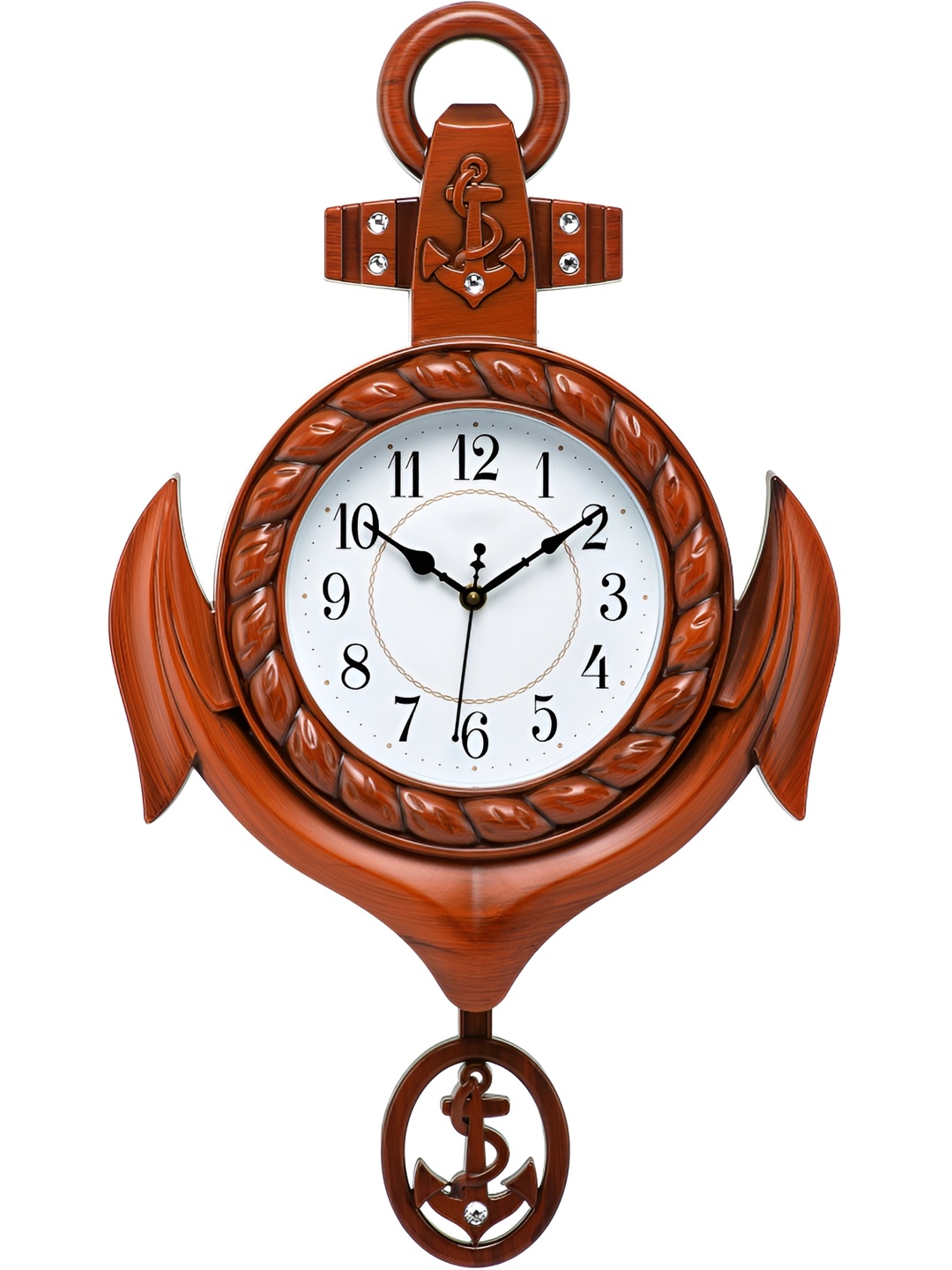 

Attractionz Brown & White Wall Clock