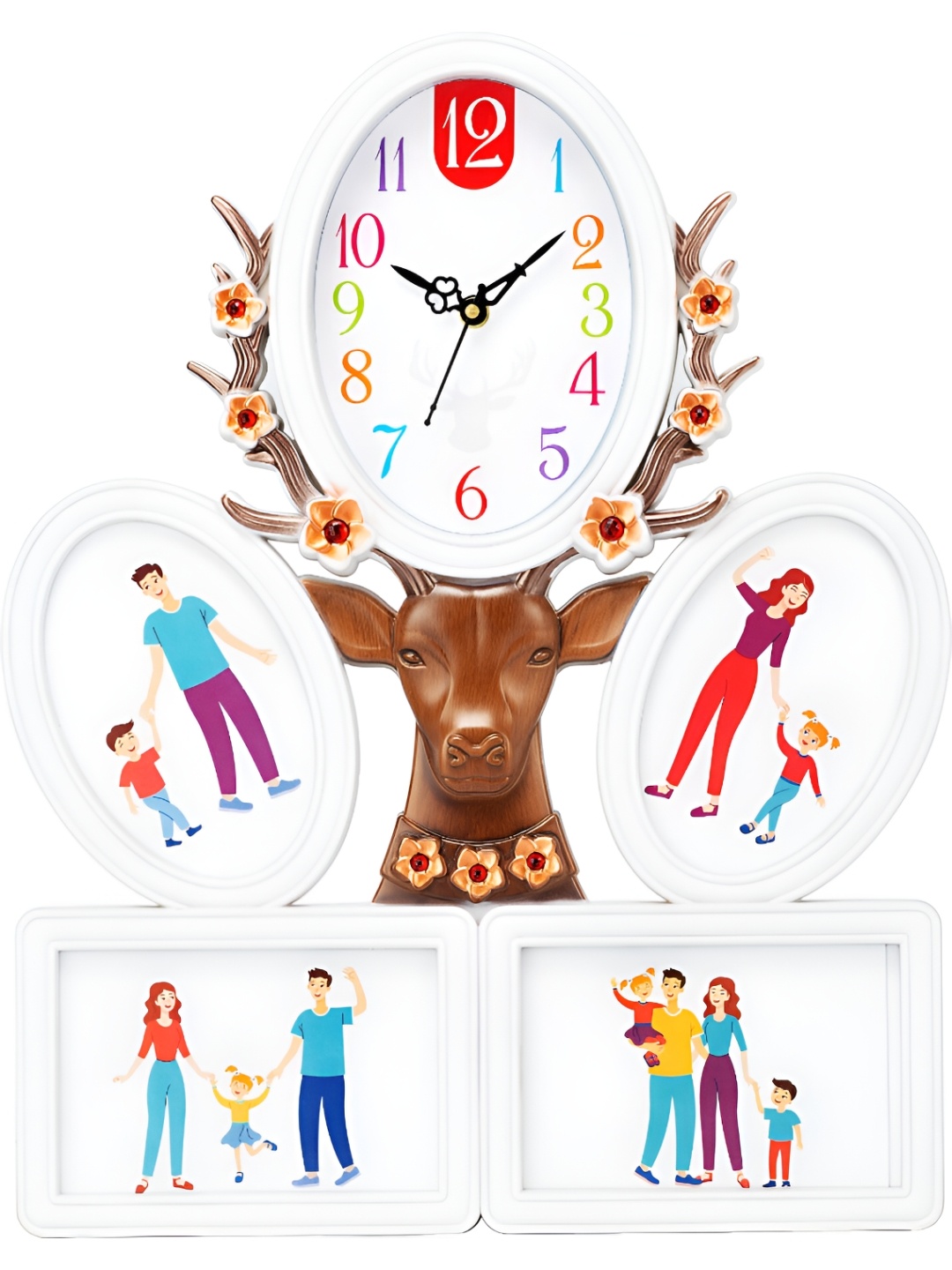 

Attractionz White & Beige Wall Clock