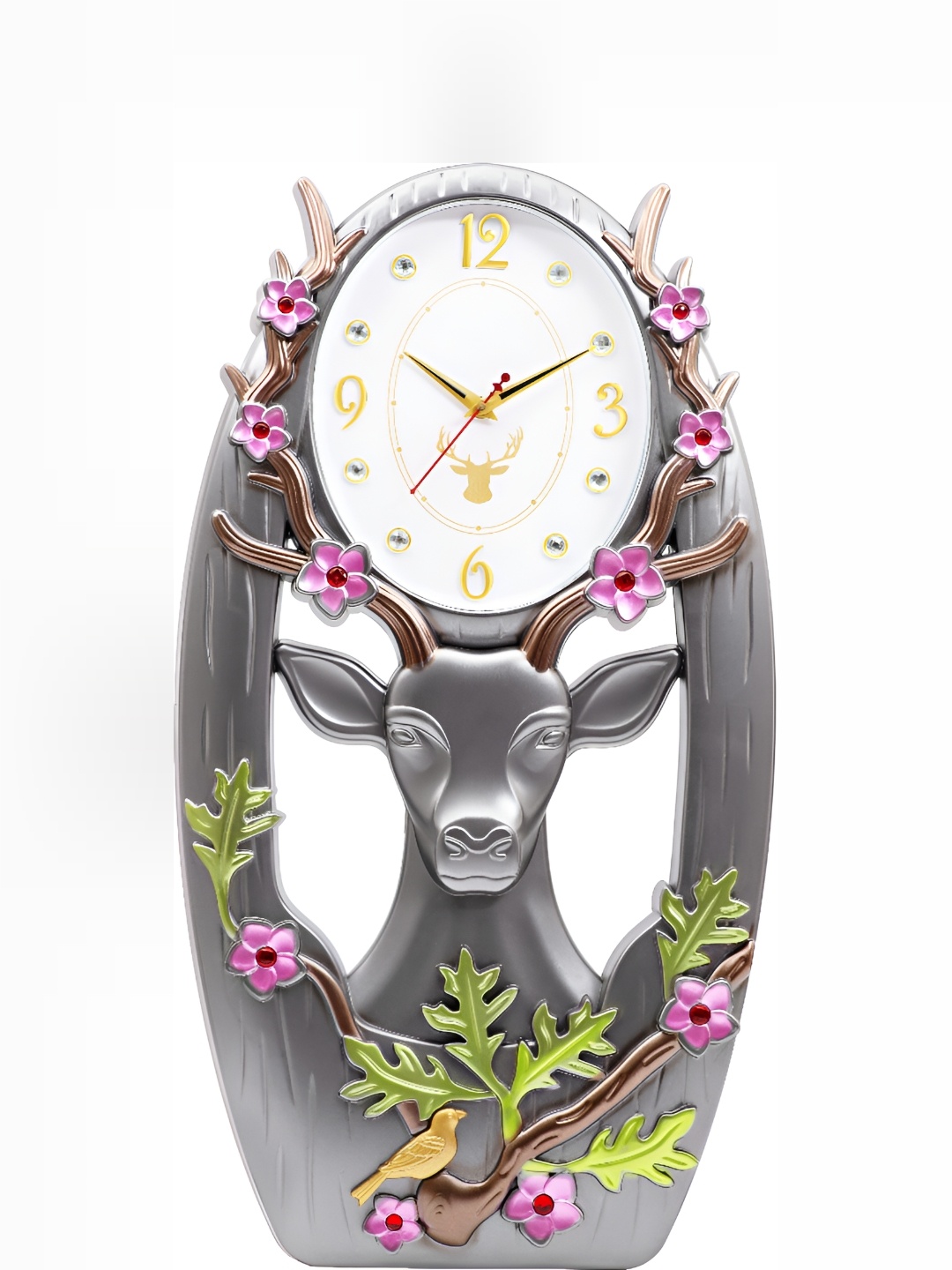 

Attractionz Grey & White Wall Clock
