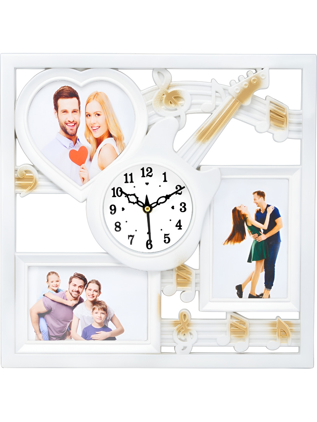 

Attractionz White & White Wall Clock