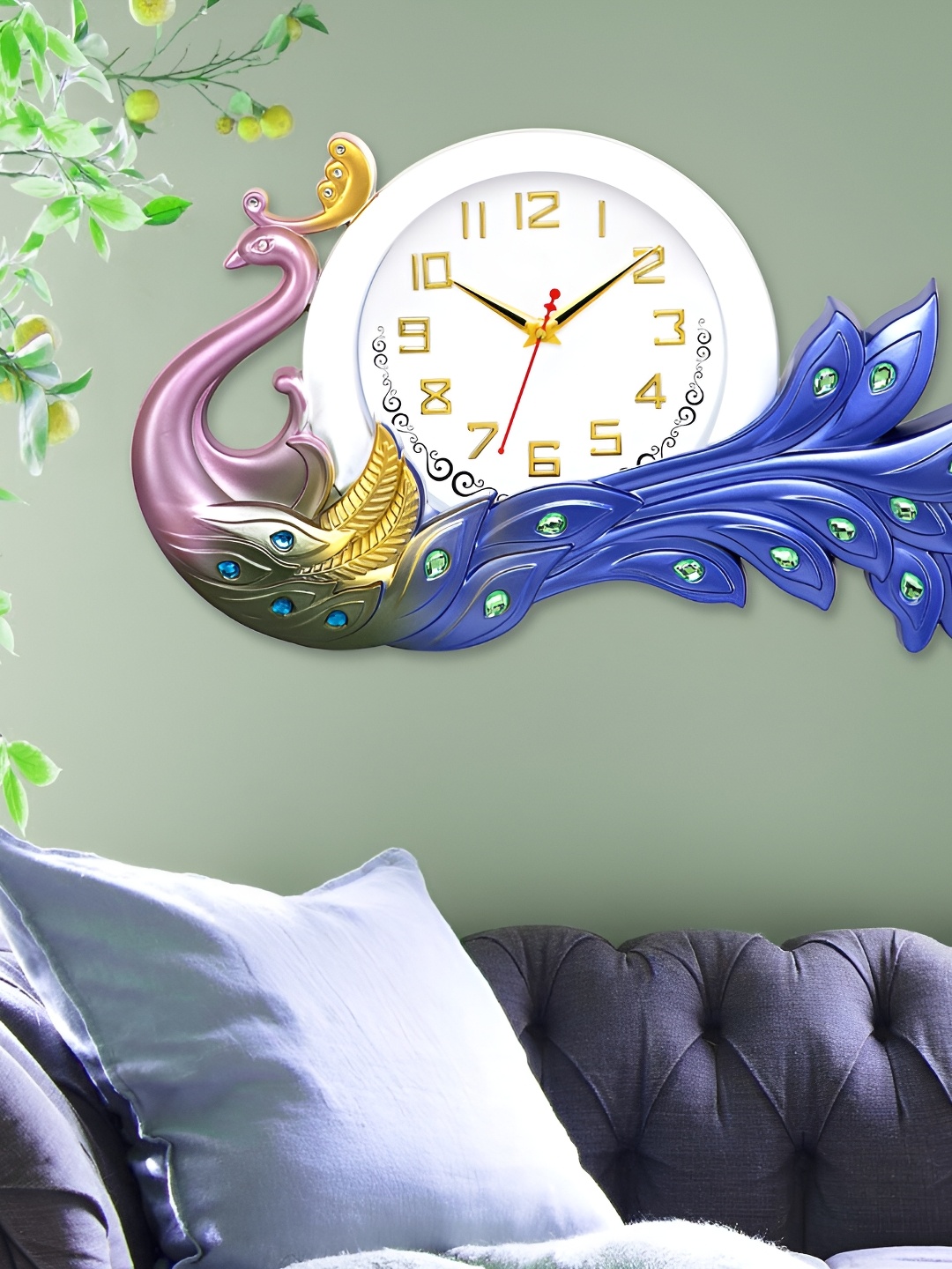 

Attractionz Purple & White Wall Clock