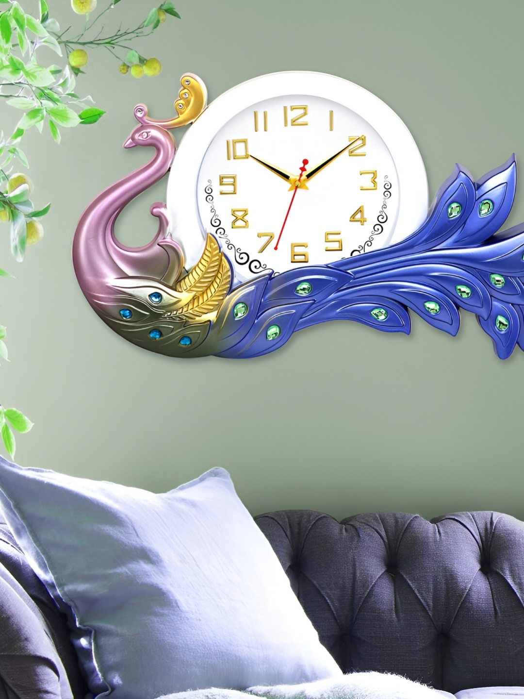 

Attractionz Multicoloured & White Contemporary Wall Clock, Multi