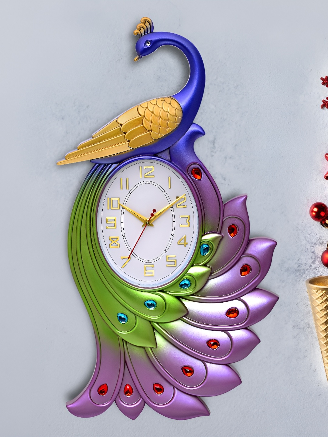 

Attractionz Purple & White Wall Clock