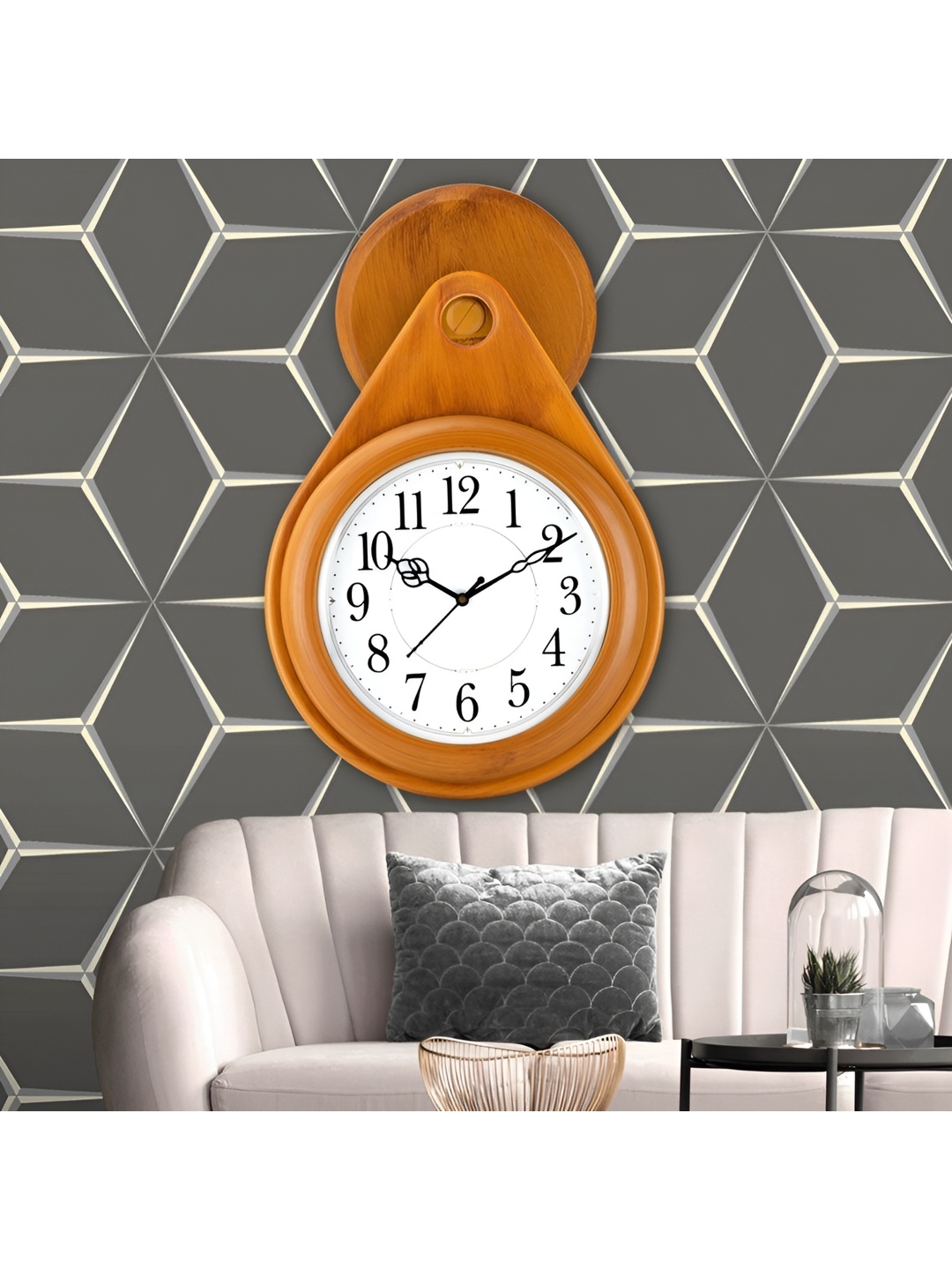 

Attractionz Beige & Brown Wall Clock